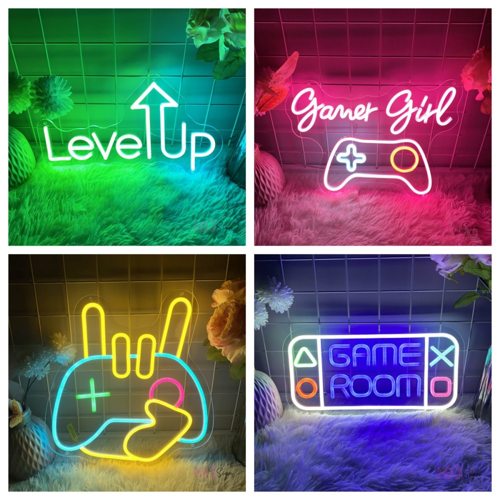 Party Games Girls Night - 게임 네온 LED 사인 게임 룸