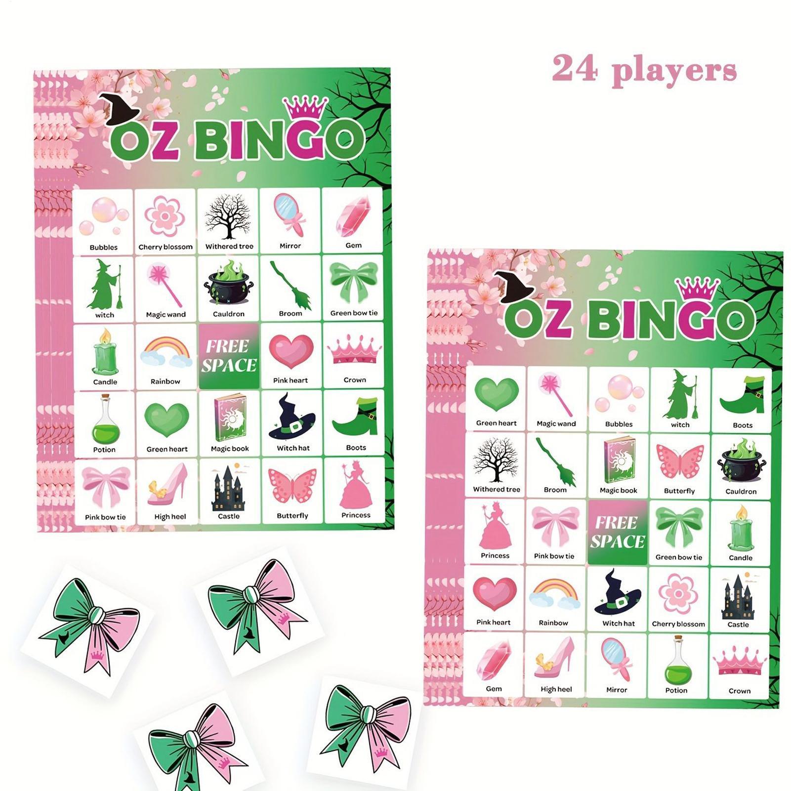 Party Games Bingo - 할로윈 빙고 게임 (어린이/성인용) 24장 카드