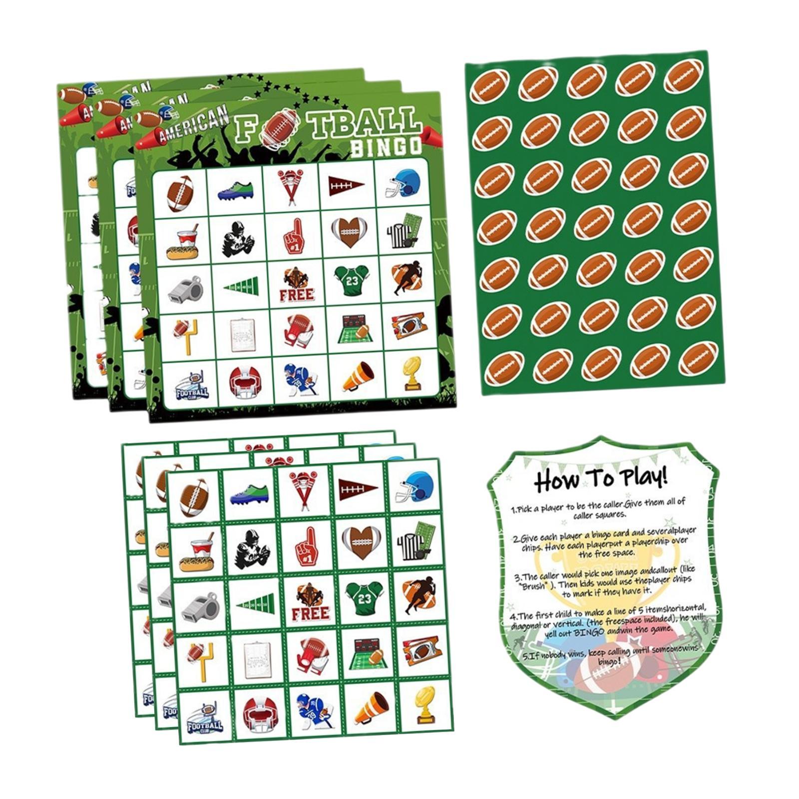 가족 빙고 게임 카드 파티 장식 어린이를 위한 축구 스 - Party Games Bingo 리뷰 및 가격
