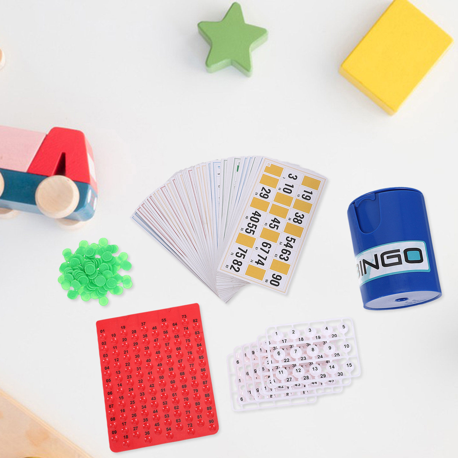 휴대용 어린이 빙고 게임 세트, 색깔 맞추기 가족 보드 - Party Games Bingo 리뷰 및 가격