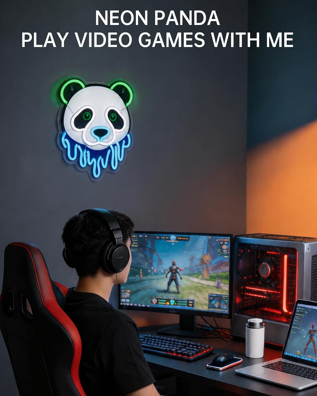 판다 LED 네온사인 USB 네온 조명, 침실, 게임룸 - Zoo Party Games 리뷰 및 가격