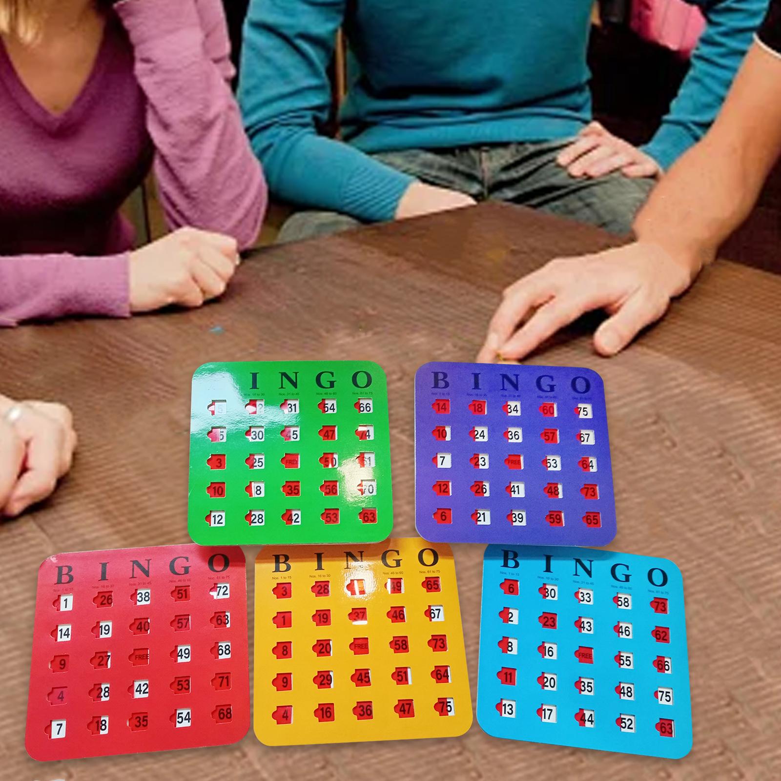 5개 대형 인쇄 빙고 카드보드 읽기 쉬운 파티 게임 재 - Party Games Bingo 리뷰 및 가격