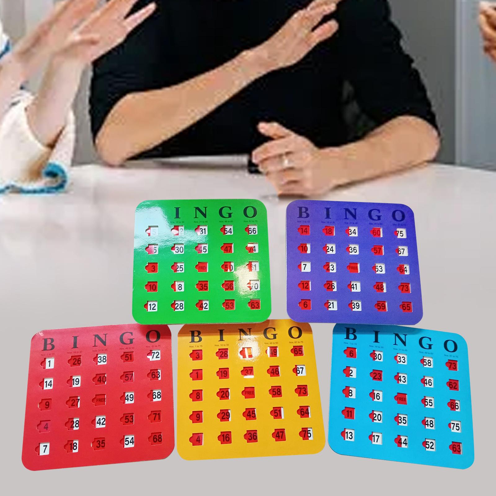 5개 대형 인쇄 빙고 카드보드 읽기 쉬운 파티 게임 재 - Party Games Bingo 리뷰 및 가격