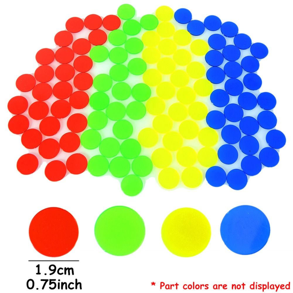100Pcs 새로운 플라스틱 라운드 카운팅 칩 투명 경 - Party Games Bingo 리뷰 및 가격