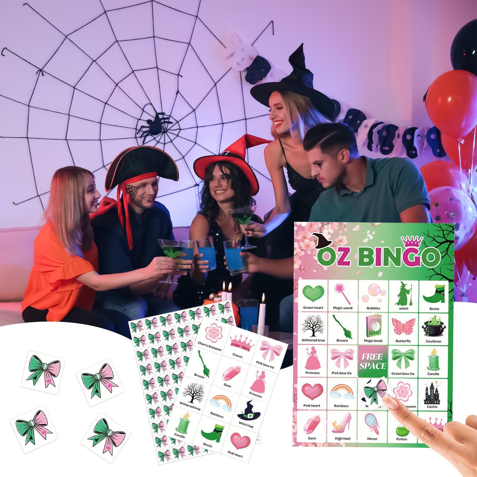 할로윈 빙고 게임 (어린이/성인용) 24장 카드 마녀  - Party Games Bingo 리뷰 및 가격