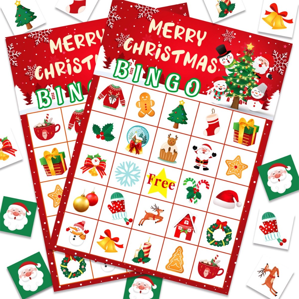 새로운 메리 크리스마스 크리스마스 빙고 카드 파티 게임 - Party Games Bingo 리뷰 및 가격