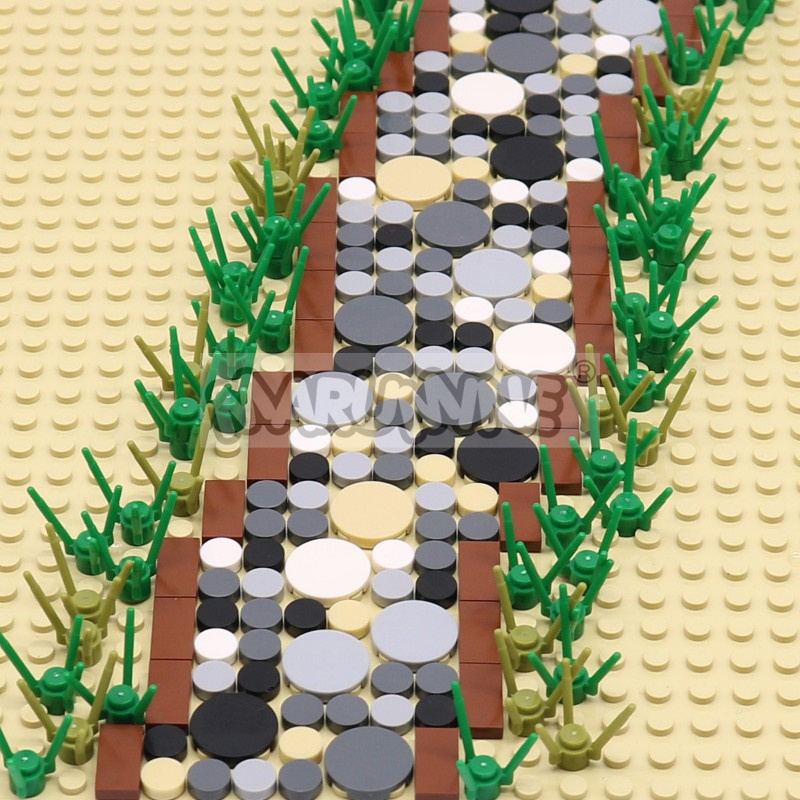 350PCS 라운드 타일 블록 1x1 2x2 MOC 벽 - Lego Set City 리뷰 및 가격