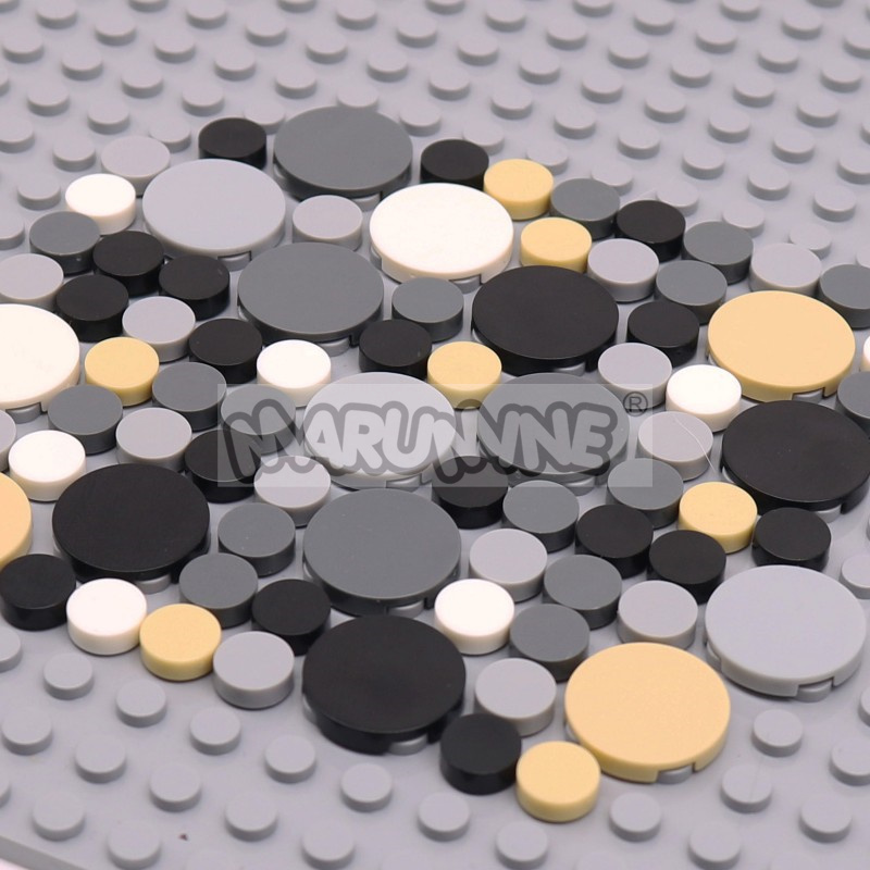 350PCS 라운드 타일 블록 1x1 2x2 MOC 벽 - Lego Set City 리뷰 및 가격