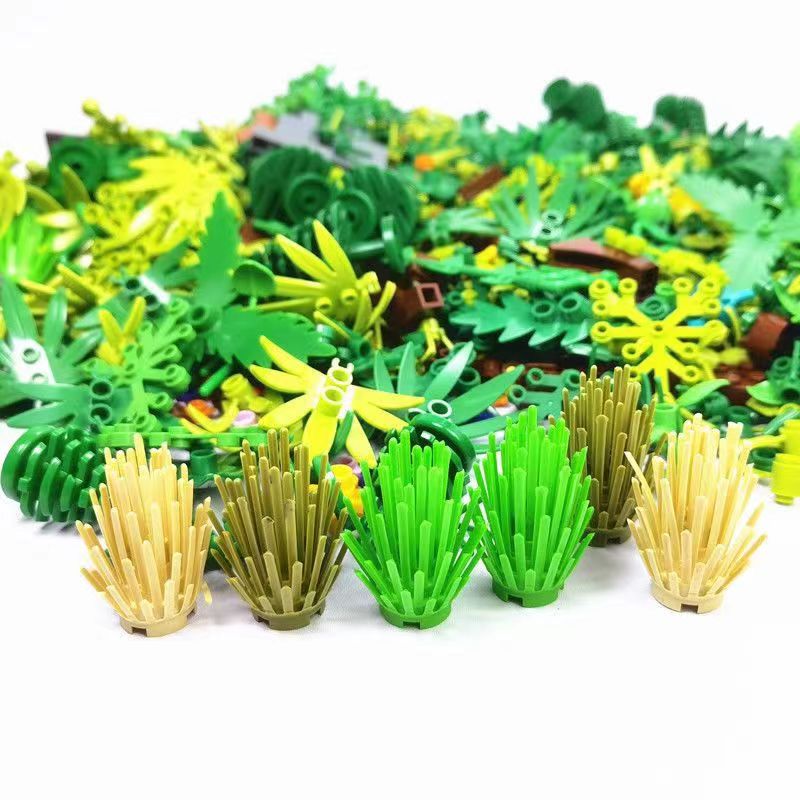 200 나무 식물 액세서리 부품 빌딩 블록, 잔디 부시 - Lego Set City 리뷰 및 가격